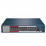 PoE Коммутатор HiWatch DS-S2624P(B) 24 порт